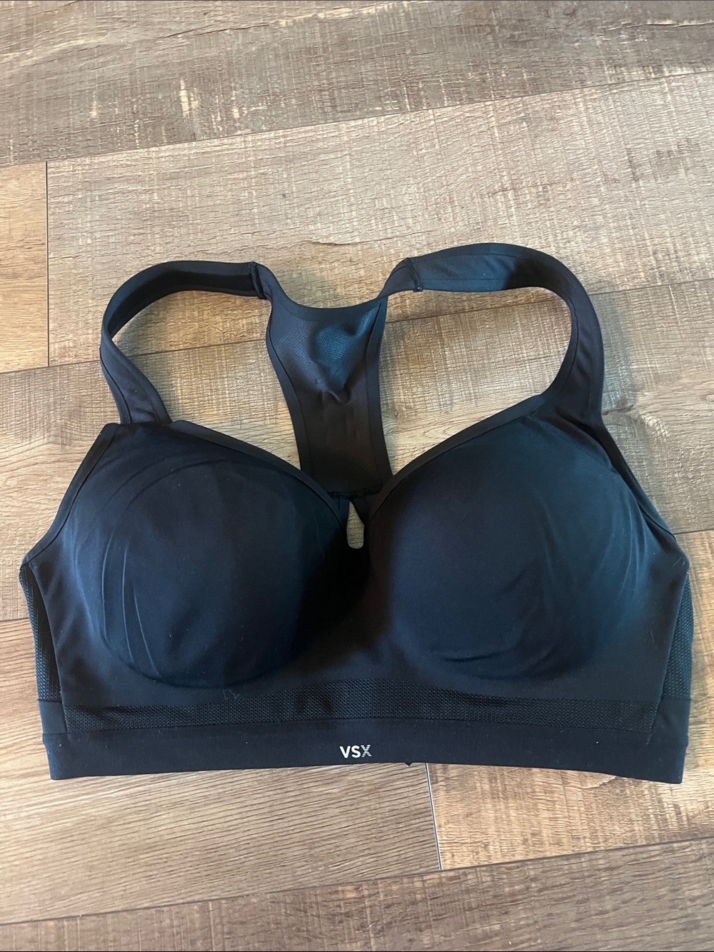 Victoria's Secret Black Molded Cup Racerback Sports Bra